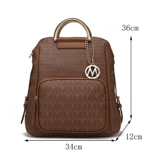 Snature Backpack, Vegan Leather Travel Bag Top-Handle Fashion UwU